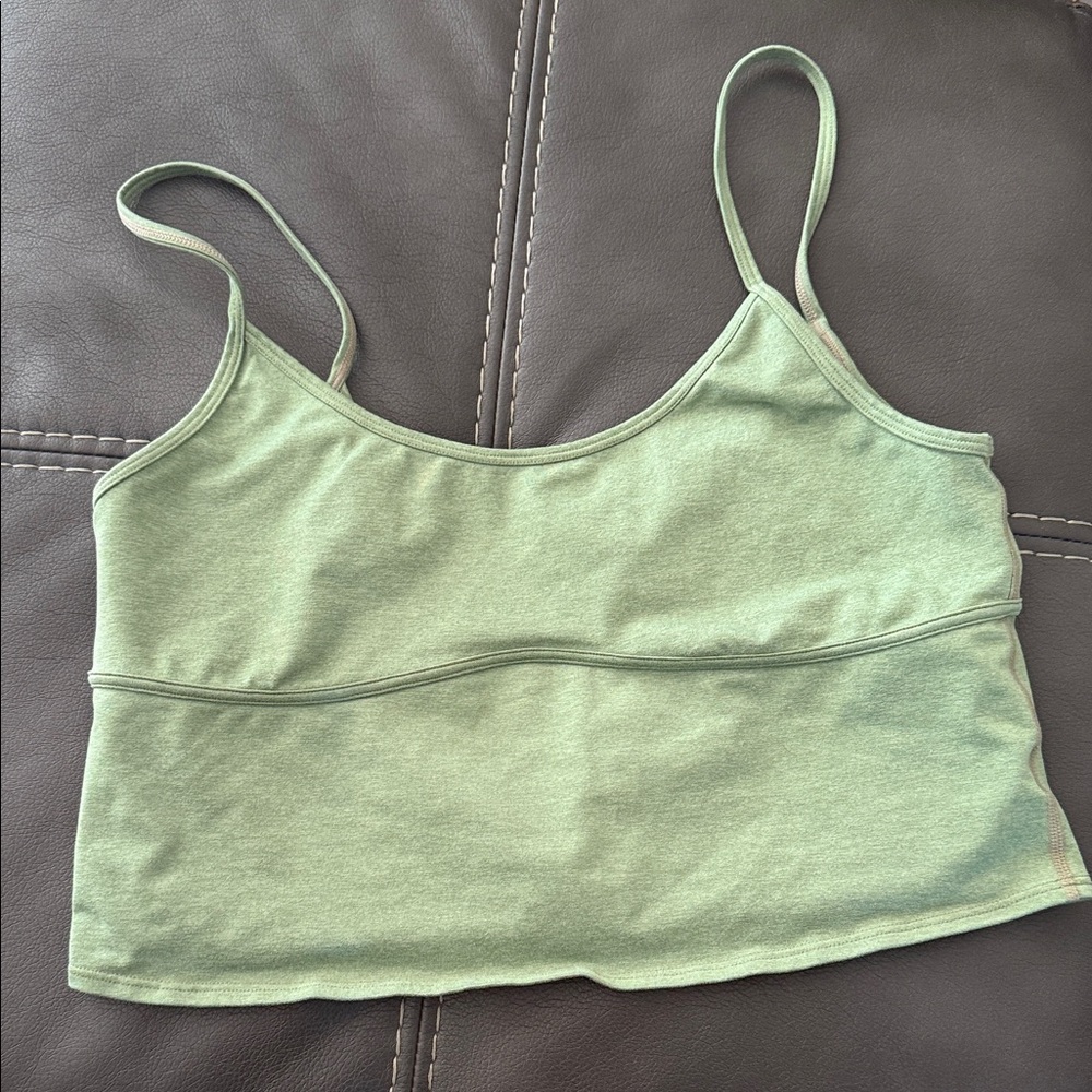 Wellbeing Beingwell Green Cropped Tank Top xl